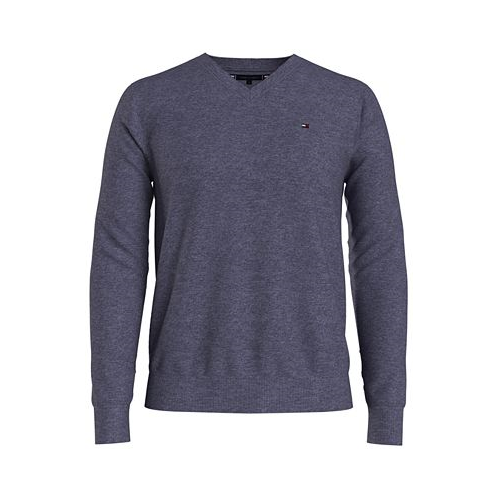 Tommy Hilfiger Mens Essential Solid V-Neck Sweater