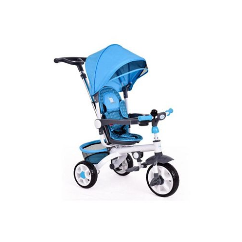 Slickblue 4-in-1 Detachable Baby Stroller Tricycle with Round Canopy