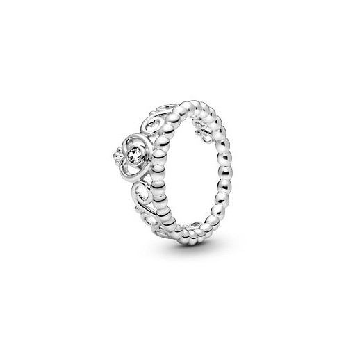 Pandora Cubic Zirconia Moments Princess Tiara Crown Ring