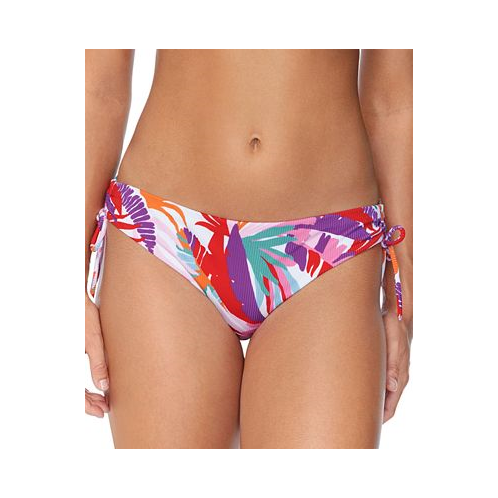 Raisins Juniors Tropical-Print Side-Tie Bikini Bottoms