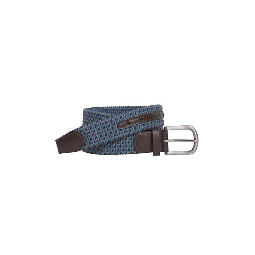 Johnston & Murphy Mens Woven Stretch-Knit Belt