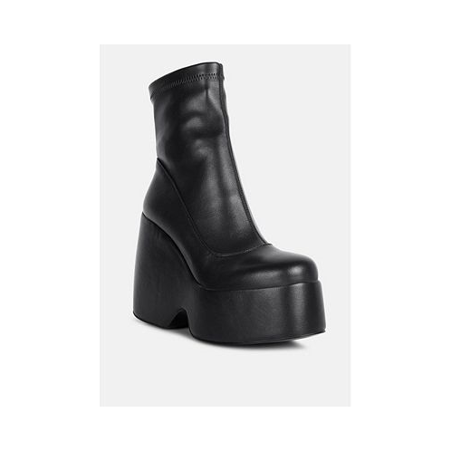 Rag & Co PURNELL Womens High Platform Ankle Boots