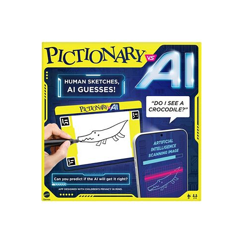 Mattel Games Pictionary Vs AI Family Game For Kids Adults Using Artificial Intelligence
