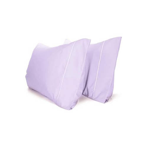 2PC Queen Rayon From Bamboo Solid Performance Pillowcase Set - Luxclub
