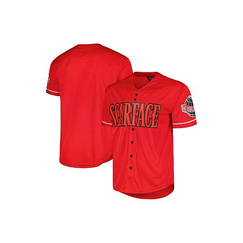 Reason Mens and Womens Red Scarface Fashion Baseball Jersey