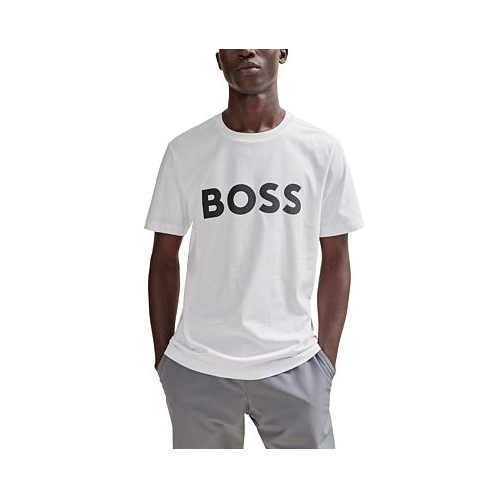Hugo Boss Mens Reflective Hologram Logo T-shirt