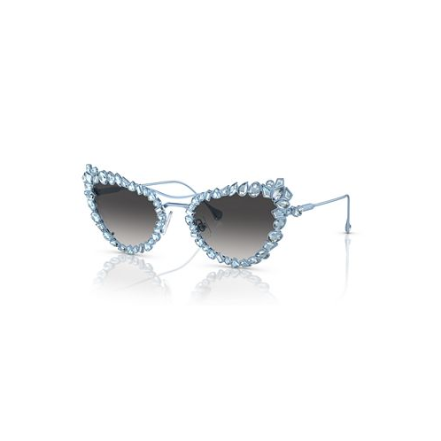 Swarovski Womens Gradient Sunglasses with Crystals clip-on SK7011