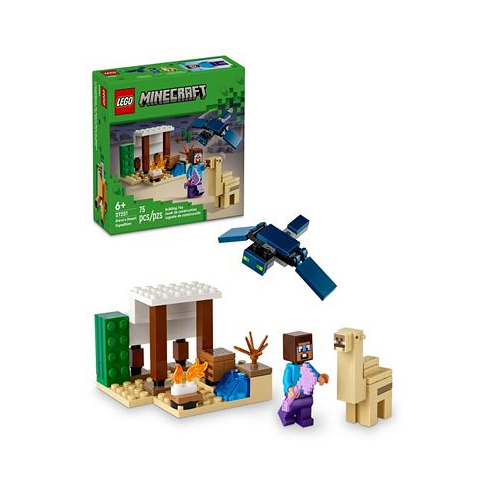 LEGO Minecraft 21251 Steves Desert Expedition Toy Building Set with Steve and Baby Camel Minifigures