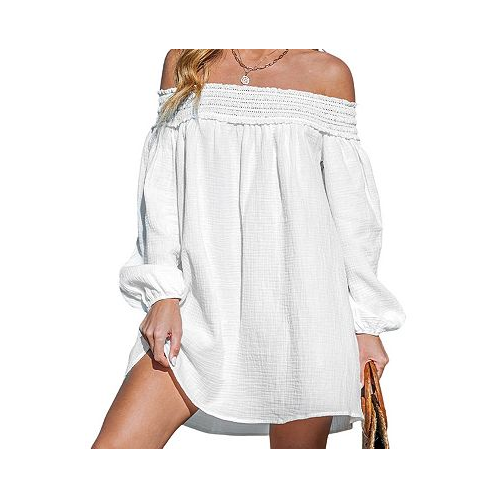 CUPSHE Womens Bare Bliss Off-Shoulder Cover-Up
