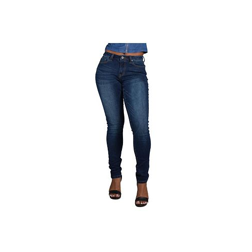Poetic Justice Womens Curvy Fit High Rise Stretch Denim Skinny Jeans