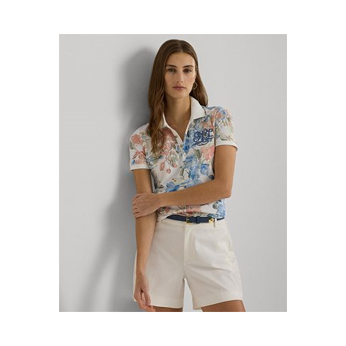 POLO Ralph Lauren Womens Floral Polo Shirt Regular & Petite