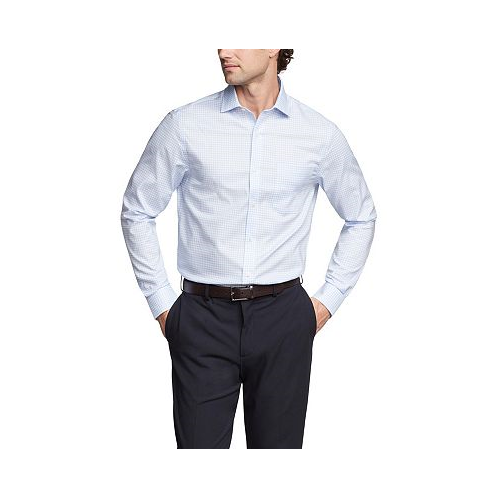 Tommy Hilfiger Mens TH Flex Regular Fit Wrinkle Resistant Stretch Pinpoint Oxford Dress Shirt