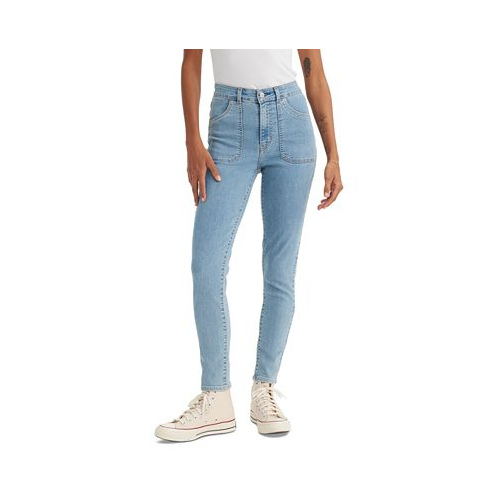Levis Womens 721 High Rise Slim-Fit Skinny Utility Jeans