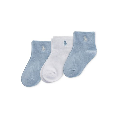 Polo Ralph Lauren Baby Boys 3-Pk. Turn-Cuff Socks