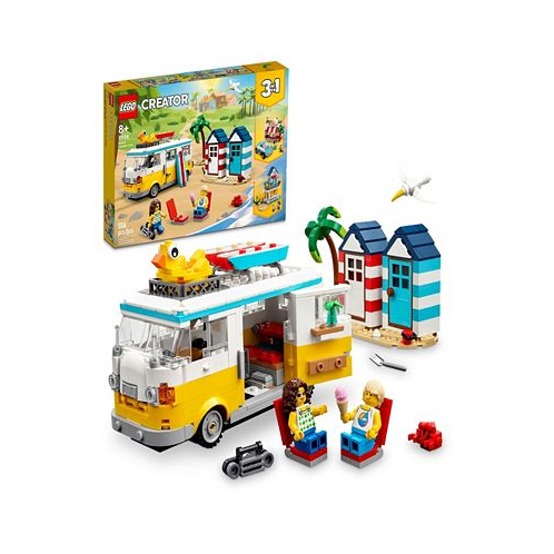 LEGO Creator 31138 3-in-1 Beach Camper Van Toy Adventure Building Set