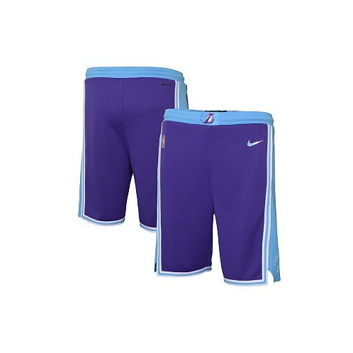 Nike Big Boys Purple Los Angeles Lakers 2021/22 City Edition Courtside Swingman Shorts