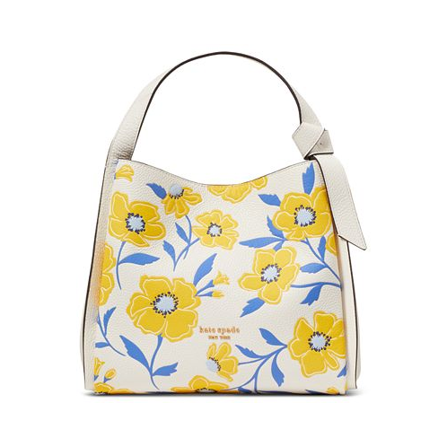 Kate spade new york Knott Sunshine Floral Embossed Pebbled Leather Small Crossbody Tote