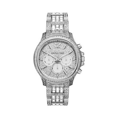 Michael Kors Womens Limited Edition Sage Chronograph Silver-Tone Stainless Steel Watch 42mm