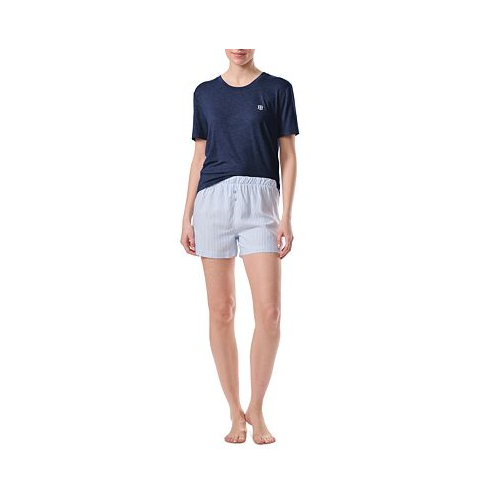 Tommy Hilfiger Womens 2-Pc. T-Shirt & Boxer Pajamas Set