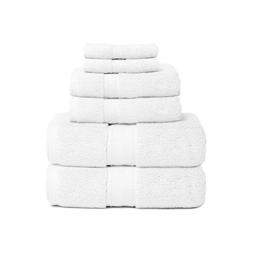 Cobra Hotel Zero Twist 6-Piece 100% Cotton Bath Towel Set