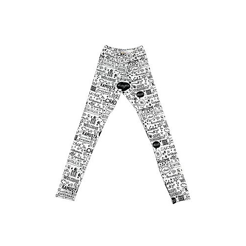 Mixed Up Clothing Little Girls Hello Graphic Leggings
