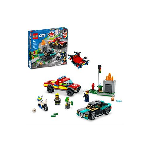 LEGO City Fire Fire Rescue & Police Chase 60319 Building Set 295 Pieces