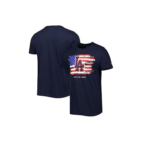 New Era Mens Navy Los Angeles Dodgers 4th of July Jersey T-shirt