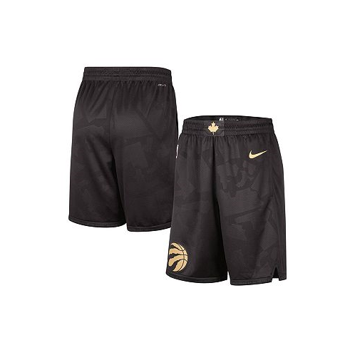 Nike Mens Black Toronto Raptors 2022/23 City Edition Swingman Shorts