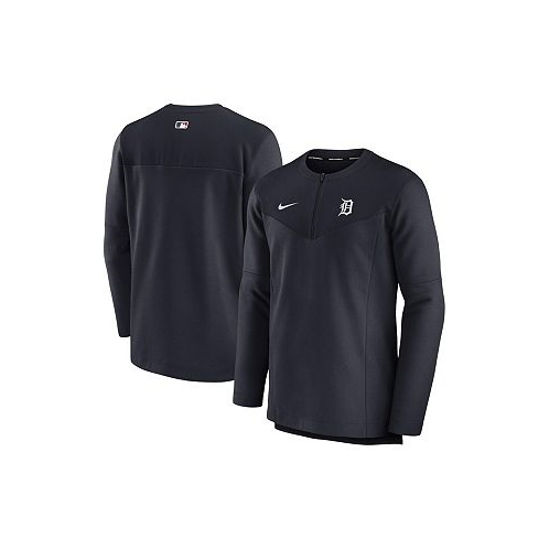 Nike Mens Navy Detroit Tigers Authentic Collection Game Time Performance Half-Zip Top