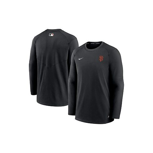 Nike Mens Black San Francisco Giants Authentic Collection Logo Performance Long Sleeve T-shirt