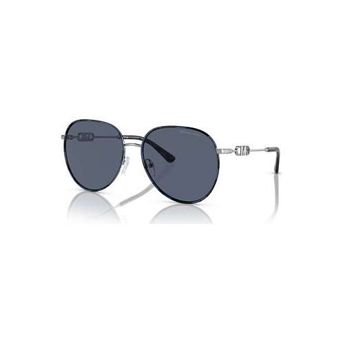 Michael Kors Womens Polarized Sunglasses Empire Aviator