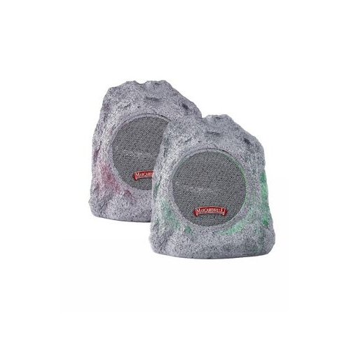 Margaritaville Multi Color LED Rock Wireless Speaker 2 Pack