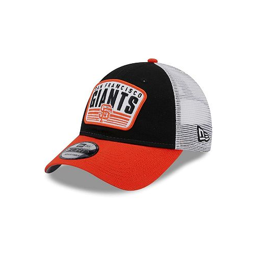 New Era Big Boys and Girls Black San Francisco Giants Patch Trucker 9FORTY Snapback Hat