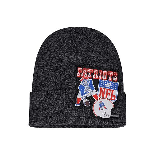 Mitchell & Ness Big Boys and Girls Black New England Patriots XL Logo Cuffed Knit Hat