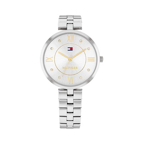 Tommy Hilfiger Womens Quartz Silver-Tone Stainless Steel Watch 34mm