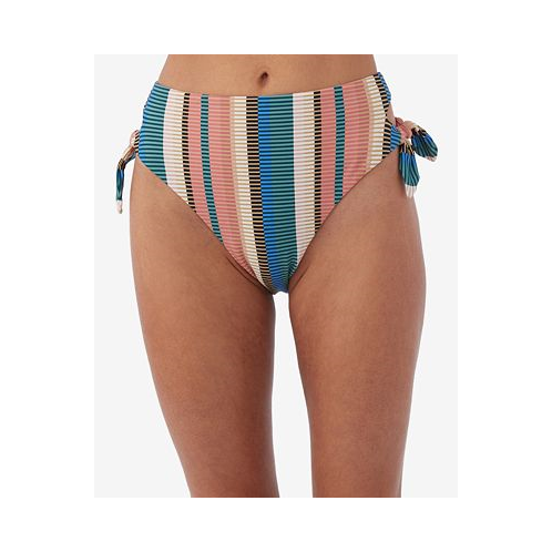 ONeill Juniors Kendari Striped Encinitas Side-Tie Bikini Bottoms