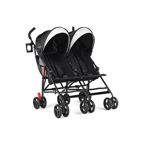 Slickblue Foldable Twin Baby Double Stroller Ultralight Umbrella Kids Stroller