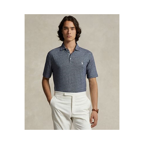 Polo Ralph Lauren Mens Classic-Fit Cotton-Linen Mesh Polo Shirt