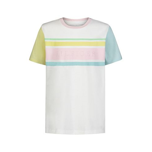 Tommy Hilfiger Little Boys Pastel Lines Short Sleeve T-shirt