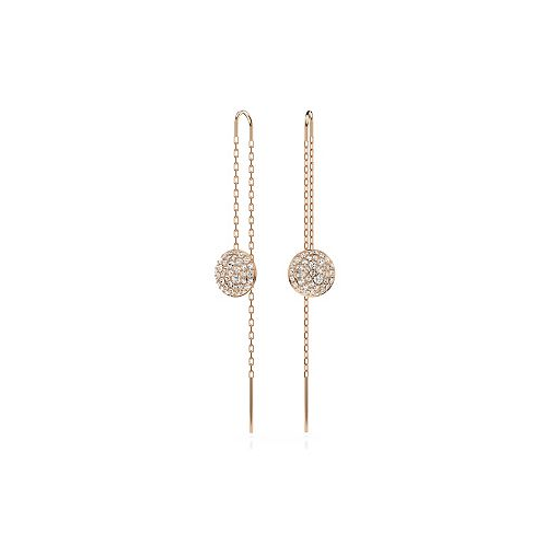 Swarovski White Rhodium Plated or Rose-Gold Tone Meteora Drop Earrings