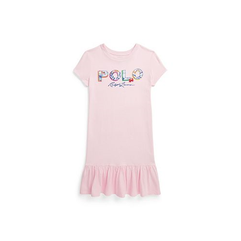 Polo Ralph Lauren Big Girls Tropical-Logo Cotton Jersey T-shirt Dress