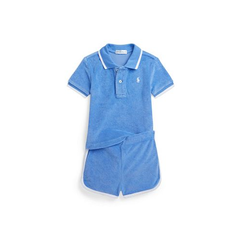 Polo Ralph Lauren Baby Boys Terry Polo Shirt and Shorts Set