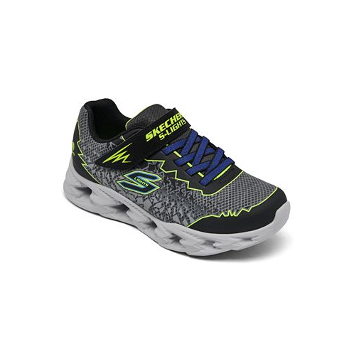 Skechers Little Boys Vortex 2.0 - Zorento Fastening Strap Light-Up Casual Sneakers from Finish Line