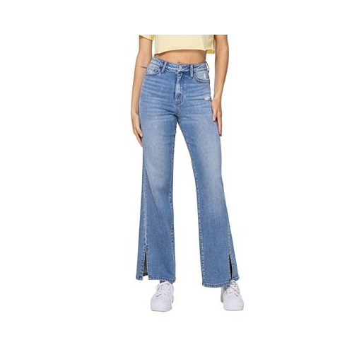 Vervet Womens Super High Rise 90s Vintage-like Flare Jeans