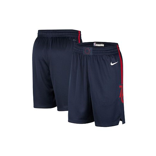 Nike Mens Navy Philadelphia 76ers 2023/24 City Edition Swingman Shorts