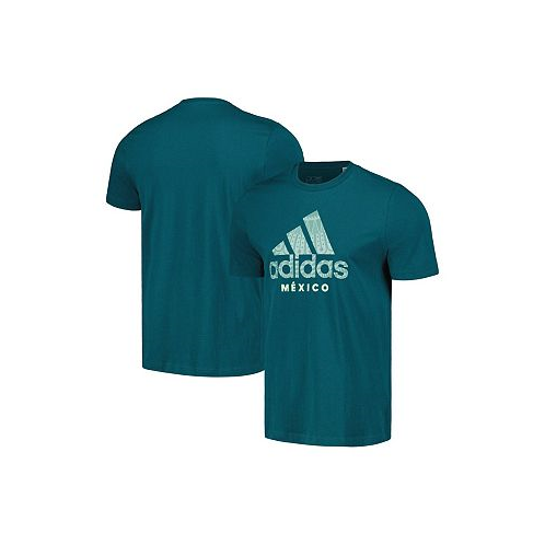 Adidas Mens Green Mexico National Team DNA Graphic T-shirt