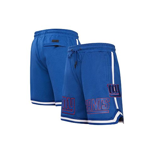 Pro Standard Mens Royal New York Giants Classic Chenille Shorts
