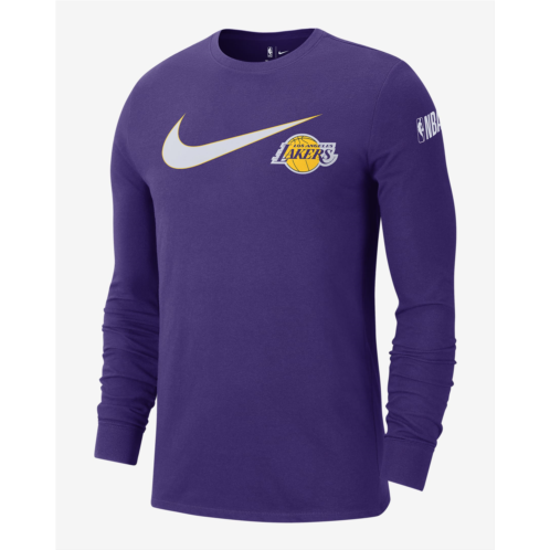 Los Angeles Lakers Swoosh Essential Mens Nike NBA Long-Sleeve T-Shirt