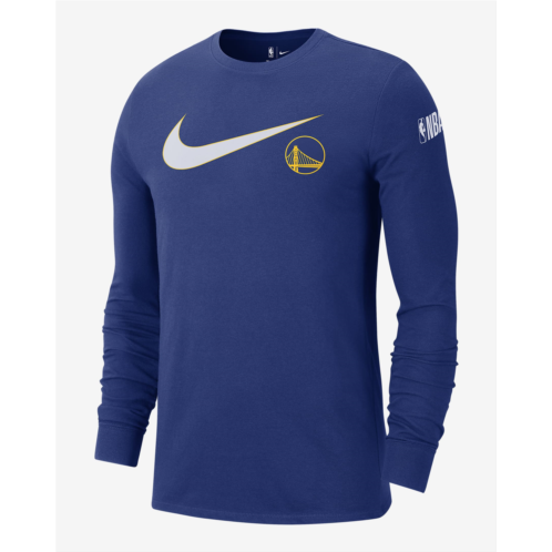 Golden State Warriors Swoosh Essential Mens Nike NBA Long-Sleeve T-Shirt