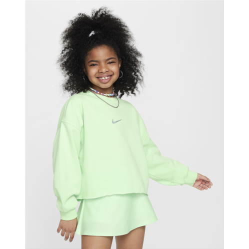 Nike Sportswear Big Kids (Girls) Dri-FIT Crew-Neck Sweatshirt